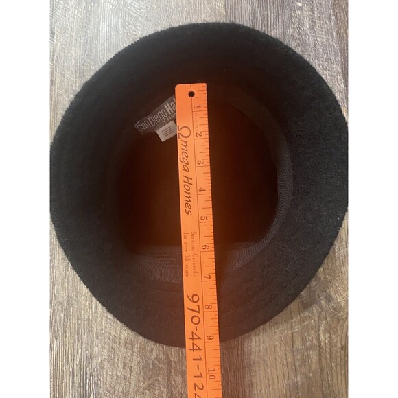 San Diego Hat Company Women’s Black Wool Cloche Hat Flower Accent One Size - Picture 9 of 10